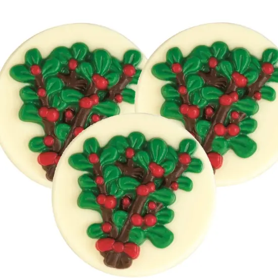 Mistletoe Cupcake Topper Chocolate Mold {1}