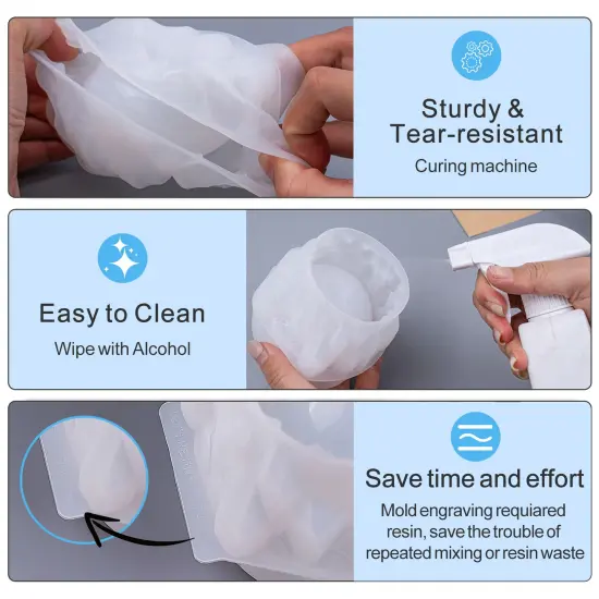 LET'S RESIN Dragon Egg Resin Molds, Large Resin Jar Resin Epoxy Molds with Lid and Crystal Cluster Base, Lifelike Dinosaur Egg Silicone Molds for Epoxy Resin, DIY Craft {2}