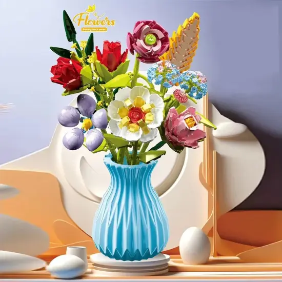 Constructor flower bouquet in a vase F07M9-7(109) {2}
