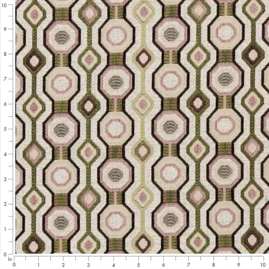 Garden - Green,purple AbstractGeometric Upholstery Fabric 54 Inches" {2}