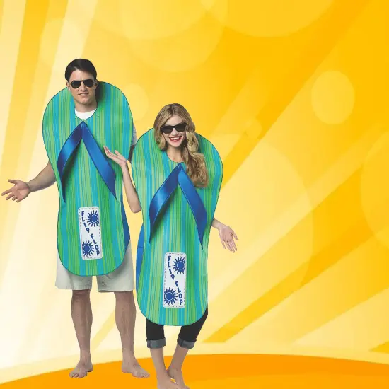 Flip Flop Costume Tunic Funny Footwear Adult Halloween Wear {1}