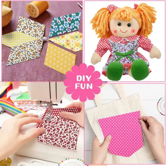 1200 Pcs 4 x 4 Inches Cotton Fabric Bundle Floral Precut Fat Squares Scraps {5}