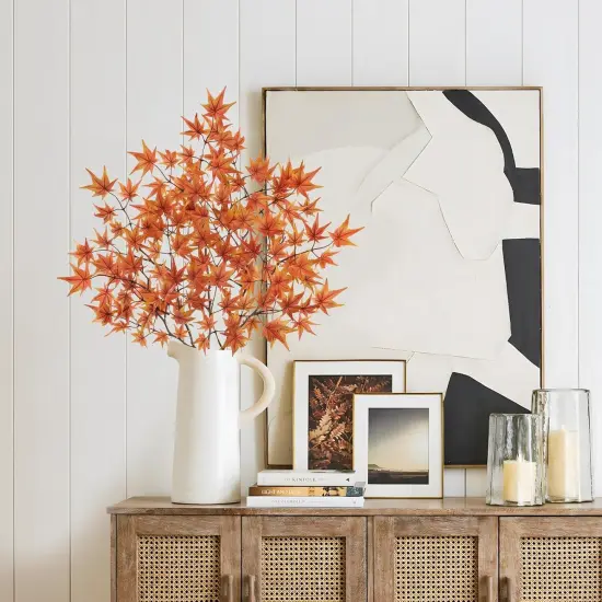 3 Pcs Artificial Maple Leaves Branches {5}