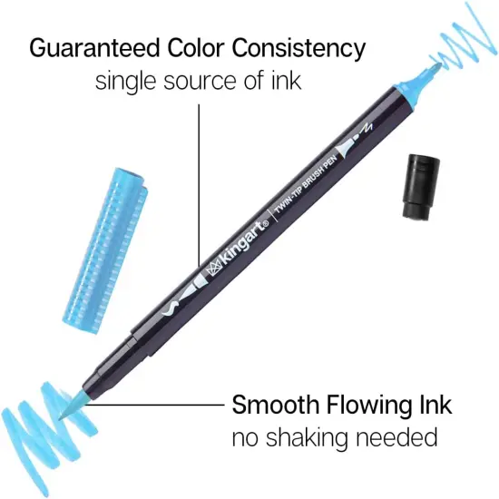 PRO Dual Twin-Tip Brush Pens {3}