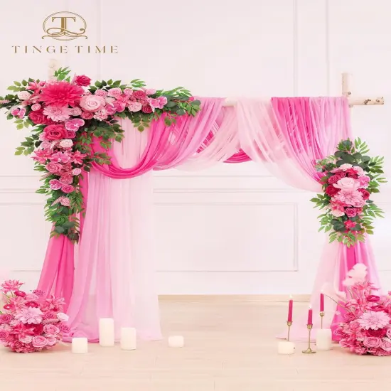 Wedding Arch Silk Floral Arrangements Ceremony Backdrop Bridal Shower Outdoor Party Decor {4}