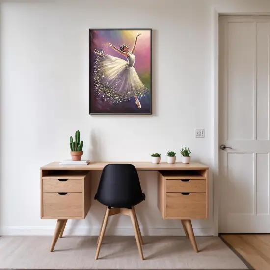 5D DIY Full Drill Ballet Dancer Diamond Art Gift for Adult ,(30x40cm/12x16inches) {4}