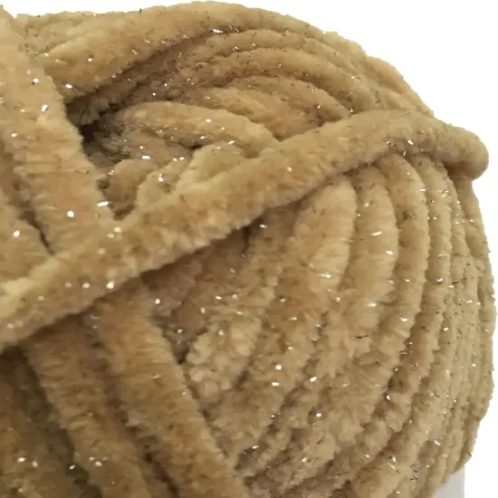 Silvery Glitter Chenille Baby Blanket Yarn Amigurumi Yarn for Crocheting {3}