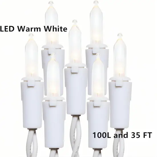 100 LED Warm White Christmas String Lights - 35 FT {3}