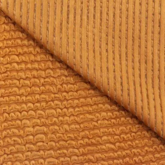 Mustard Yellow Famous Maker Stripe Texture Knit Yoga Activewear Fabric By the Yard {3}