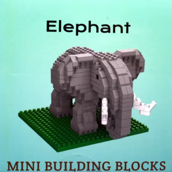 Mini Building Blocks - Elephant {3}