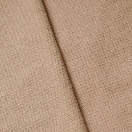 Peachy Beige Cotton Pique Home Decorating Fabric By the Yard {1}
