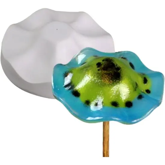 4.5" Dia x 1.25" Small Ruffle Drape Glass Fusing Kiln Mold {1}
