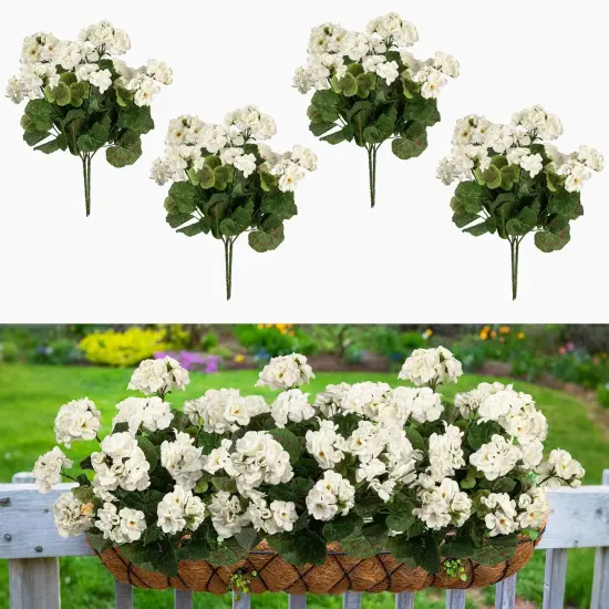 8PCS 14.4" Artificial Flowers (White) {1}