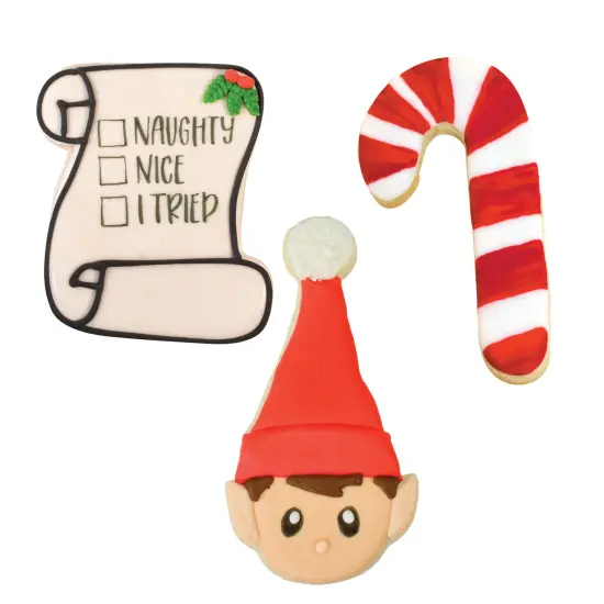 Holiday Elf 3 PC Cookie Cutter Set {3}