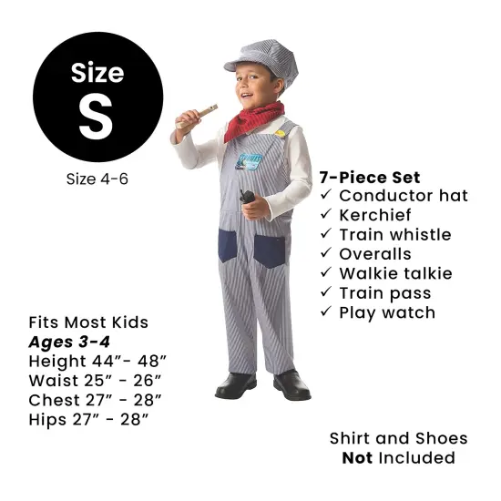 Rubies Thomas and Friends Conductor Boys Halloween Costume - Small 4-6 Blue {5}