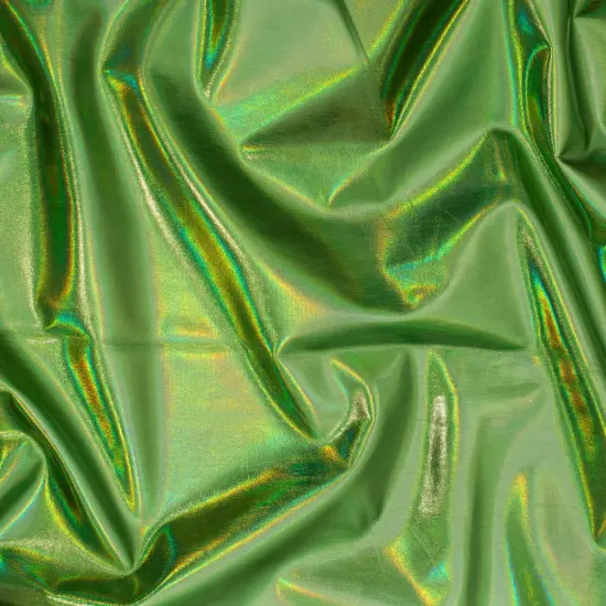 1 Yard Hologram Vinyl Fabric For Dancewear Cosplay Costumes Decorations 60 Inch Width Green {1}