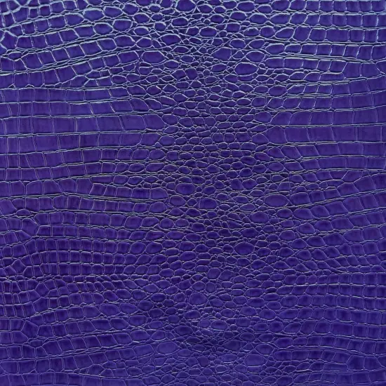 1 Yard Faux Crocodile Vinyl Fabric For Upholstery Handbags Wallets Crafts 54 Inch Width Purple {1}