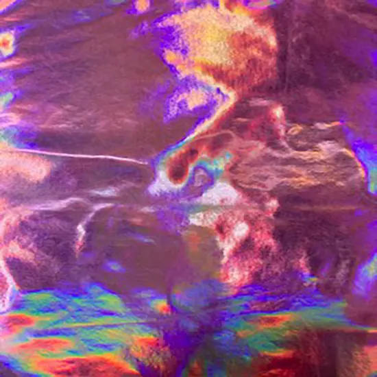 1 Yard Hologram Stretch Vinyl Fabric For Dancewear Cosplay Crafts Decorations 60 Inch Width Red {7}