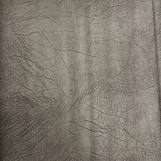 1 Yard Vintage Distressed Faux Leather Suede Vinyl Fabric For Upholstery Craft Wallets Bags 54" Width Gray {1}