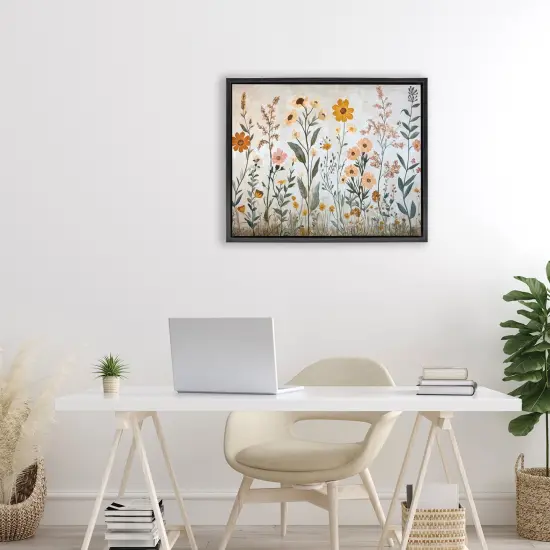 Stupell Industries Growing Tall Wildflowers Floating Frame, design by Petal Prints Design {8}