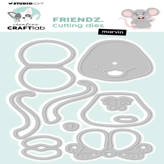 Studio Light Friendz Cutting Dies -Nr. 967 Muis Marvin {1}