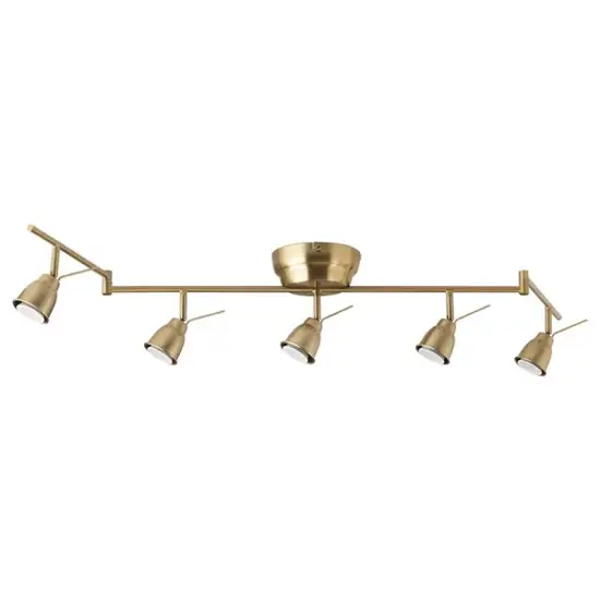 Brass Ceiling Track with 5 Adjustable Spots {2}