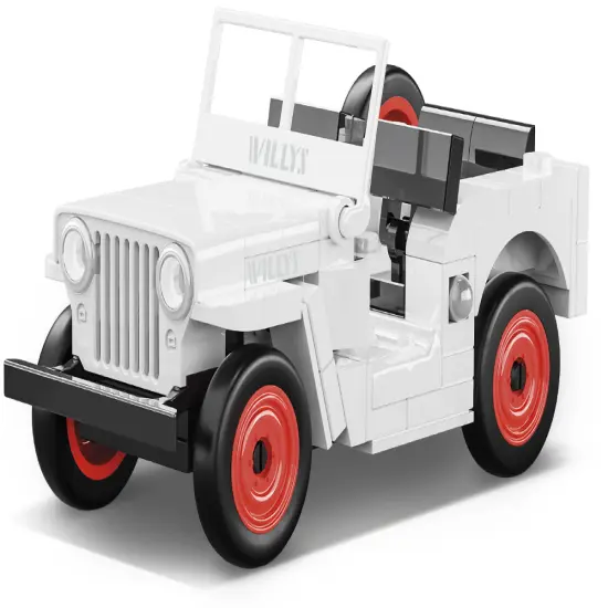 COBI JEEP Willys CJ-2A (White) {2}