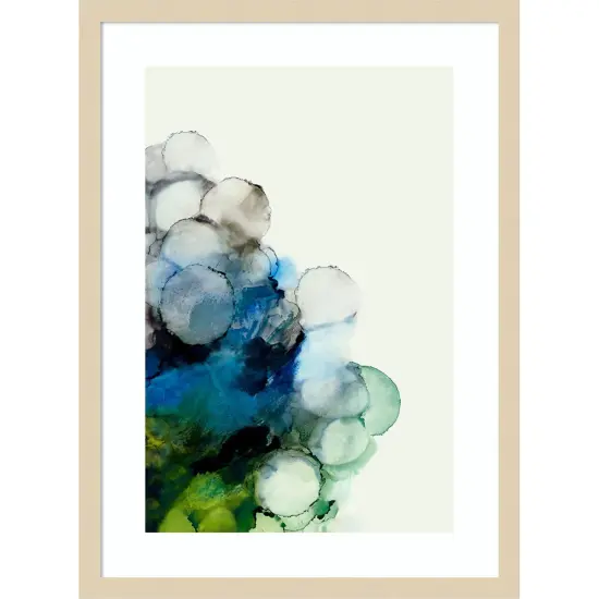 Blue Moss by PI Studio Wood Framed Wall Art Print {7}