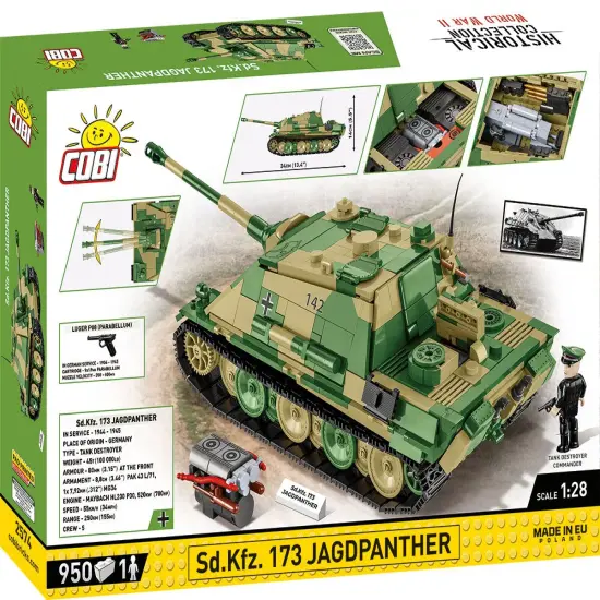 COBI Historical Collection WWII Sd.Kfz. 173 JAGDPANTHER Tank {4}