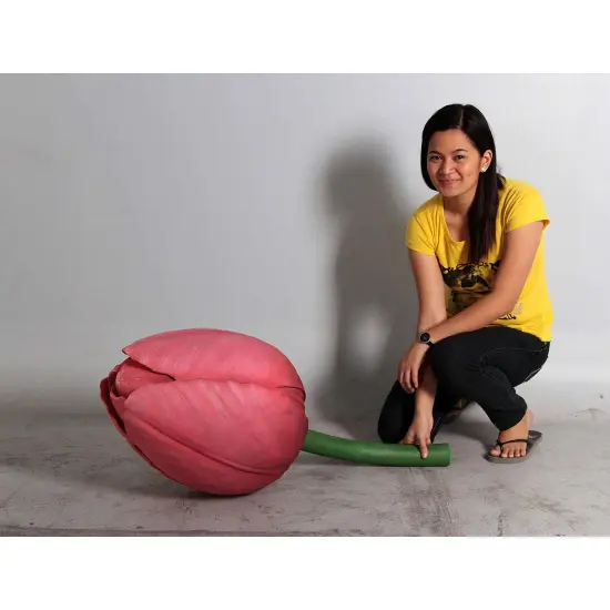 Tulip Bud Over Sized Flower Statue {3}