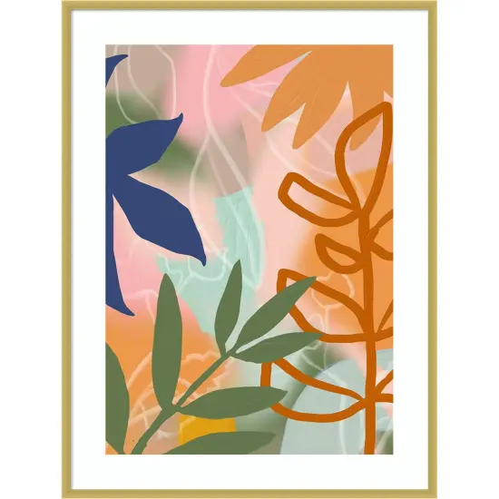Summer Jungle Iby Andrea Haase Wood Framed Wall Art Print {1}