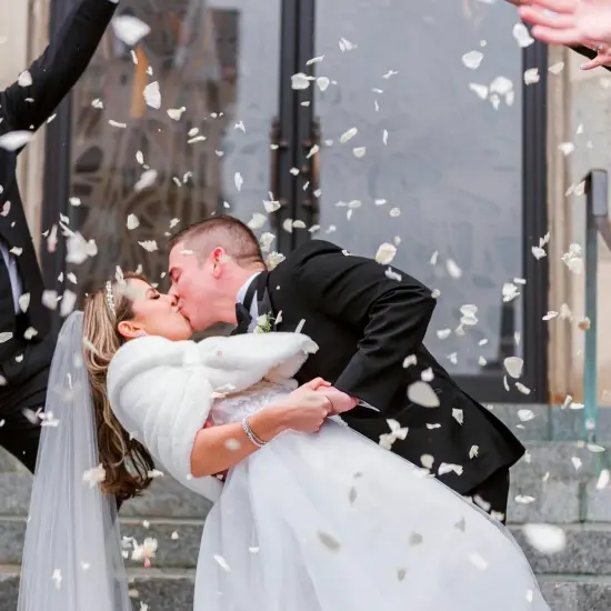 2200 PCS Silk Flower Rose Petals for Wedding Decorations (Ivory) {3}