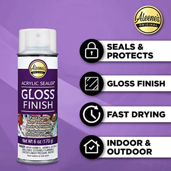 Spray Gloss Finish, 6 Oz Acrylic Sealer, Original Version {1}