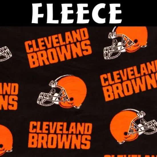 Licensed NFL Cleveland Browns Fleece 6736-D Fabric by the Yard {1}