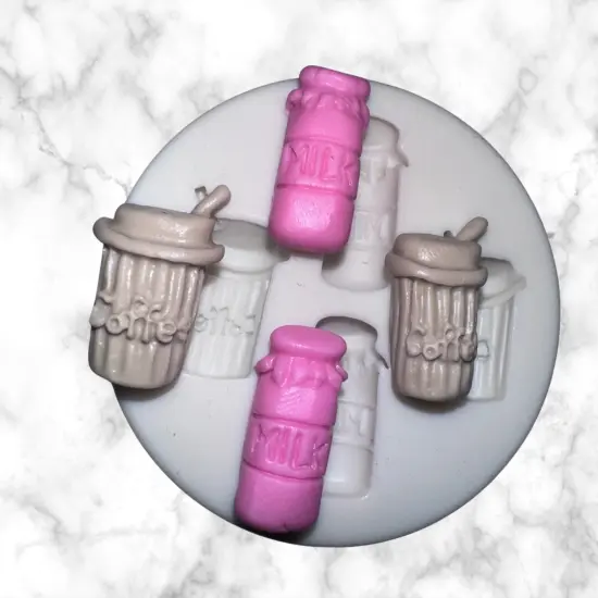 Coffee and Milk Silicone Mold {3}