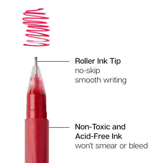 KINGART&reg; Gel Pens 12 Glitter Colors {6}