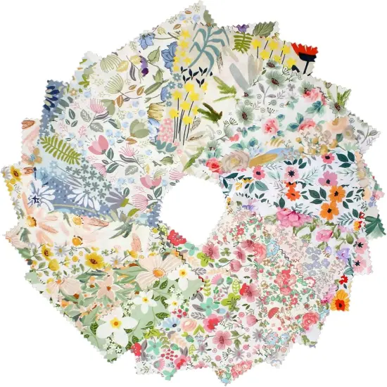 Charm Packs Fabric for Quilting 42Pcs 5'' Precut Fabric Quilt Squares {1}