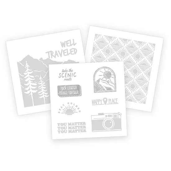 We R Vinyl Print Press Pre-Cut Iron-On Vinyl 3/Pkg-Travel Theme, 9 Designs {3}