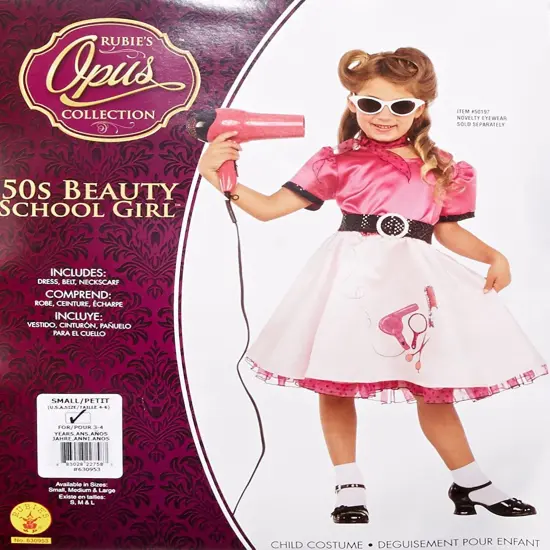 Rubie's Child's 50's Beauty School Girl Costume, Small As Shown {2}