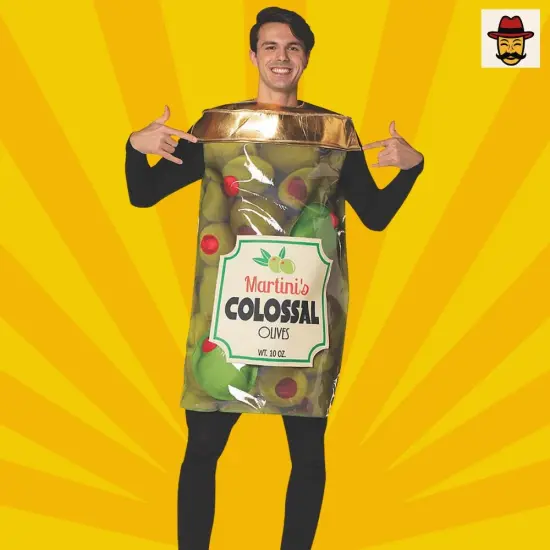 Olive Jar Costume Funny Food Tunic Big Poppa Party Outfit {3}