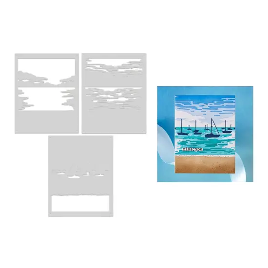 Hero Arts Color Layering Stencils-Harbor {6}