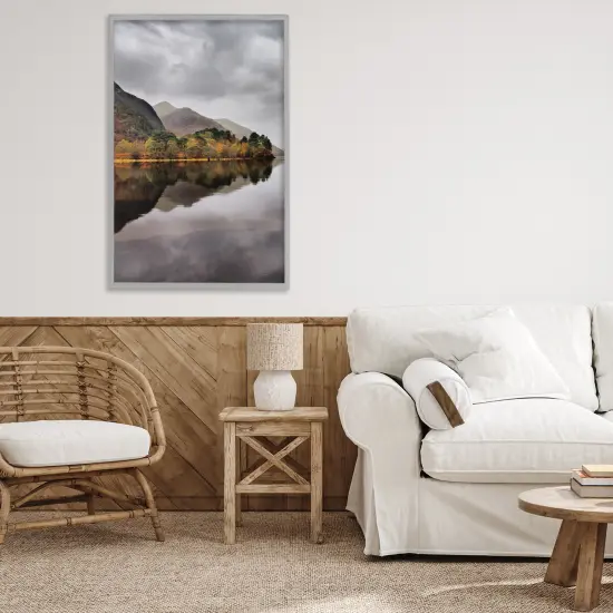 Loch Shiel Scotland View Framed Giclee Art Gray {2}