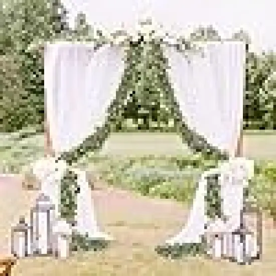 Fake Silver Dollar Eucalyptus Greenery Garland {3}