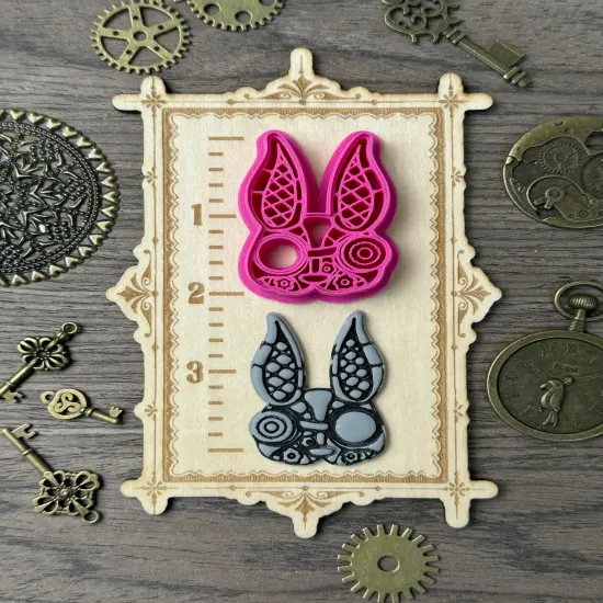 Steampunk Bunny Clay Cutter {1}