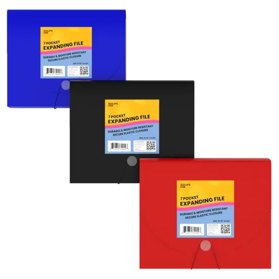 7-Pocket Expanding File Folder, Letter Size &ndash; 16 Units {1}