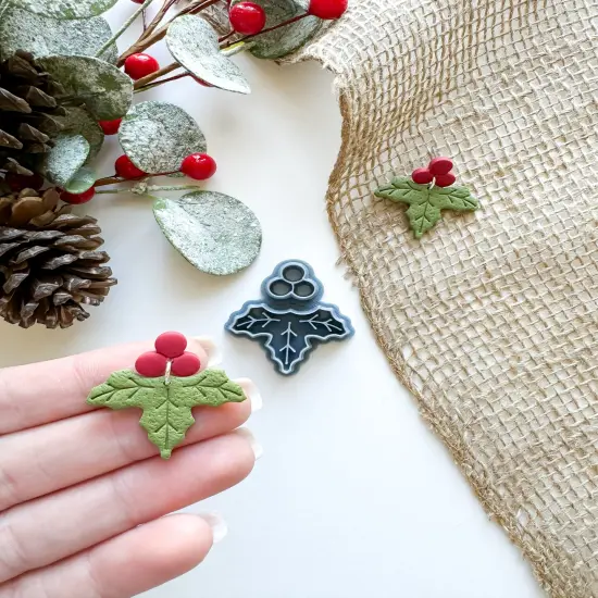 HOLLY BERRIES SET | CHRISTMAS 2024 | CLAY CUTTER {3}