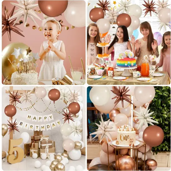 Large Cream Beige Balloon for Birthday Party Supplies {4}