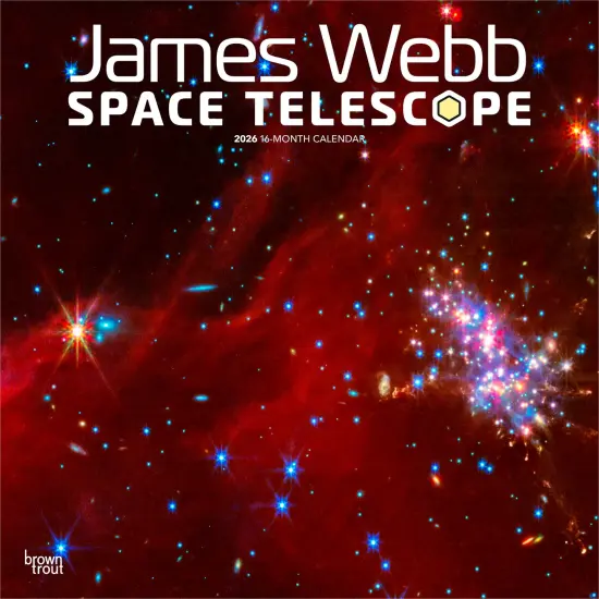 James Webb Space Telescope | 2026 12 x 24 Inch (Hanging) Monthly Square Wall Calendar | Plastic-Free {1}