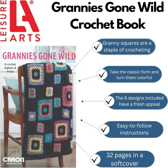 Grannies Gone Wild Crochet, Granny Square Crochet Book {2}