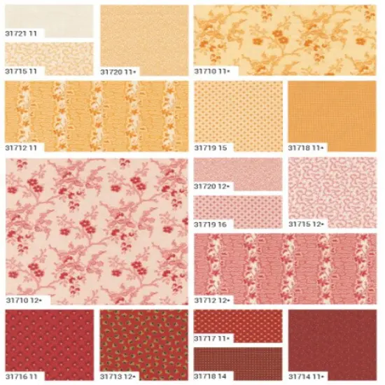 Sally's Stitches 1840-1860 Fat Quarter Bundle by Betsy Chutchian for Moda (31710AB) {5}